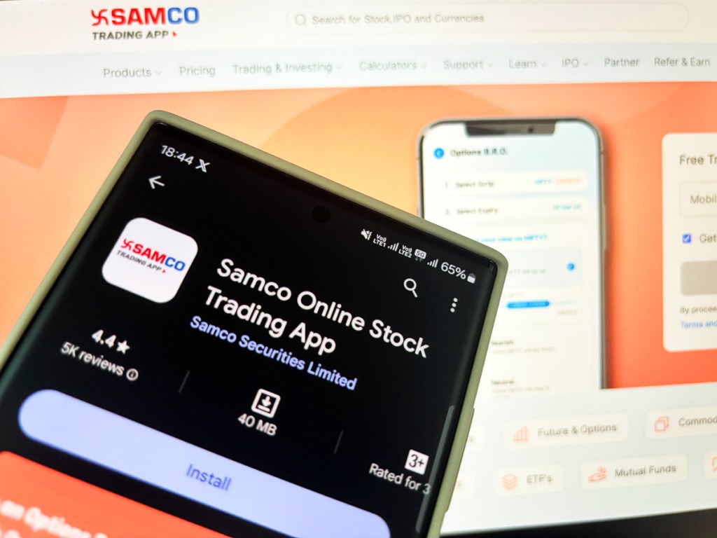 India's Samco Securities trading app